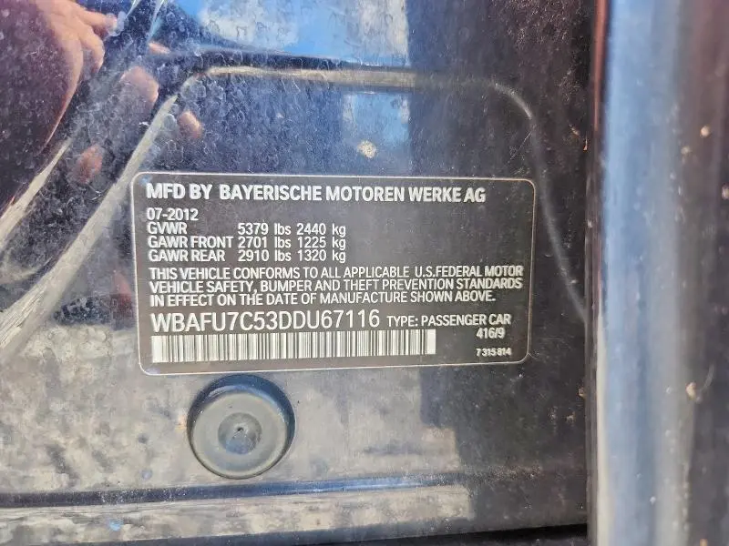 2013 BMW 535 XI  