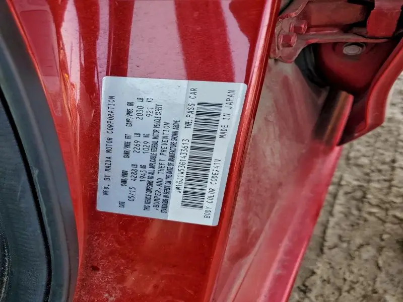 2016 MAZDA 6 GRAND TOURING  