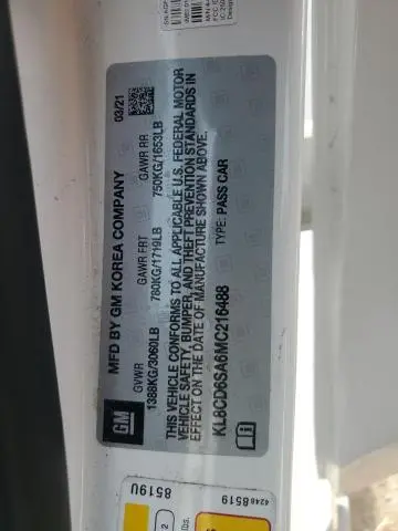 2021 CHEVROLET SPARK 1LT