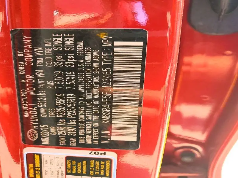 2015 HYUNDAI SANTA FE   