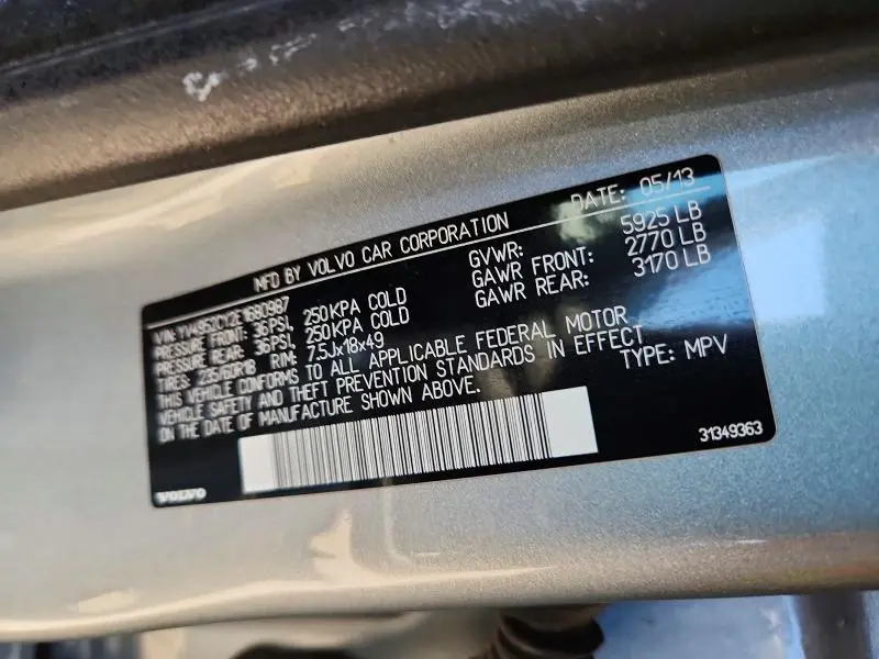 2014 VOLVO XC90 3.2  