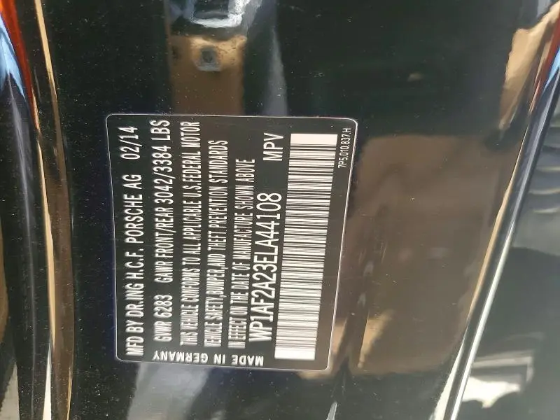2014 PORSCHE CAYENNE   