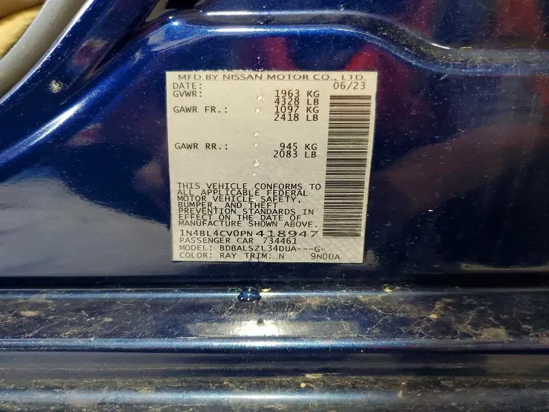 2023 NISSAN ALTIMA SR  