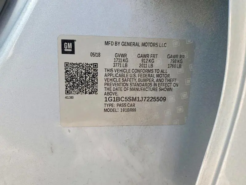 2018 CHEVROLET CRUZE LS  