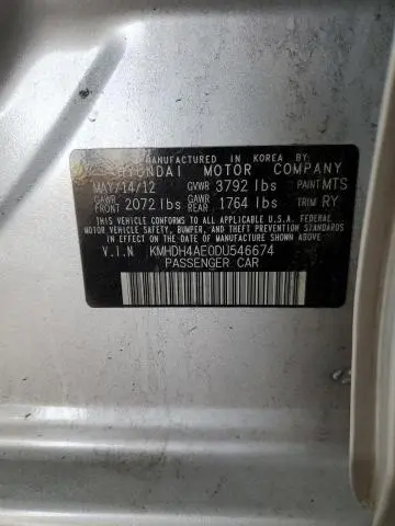 2013 HYUNDAI ELANTRA GLS  