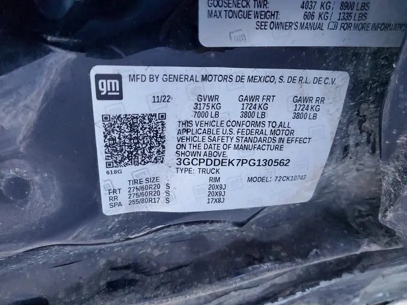 2023 CHEV SILVERADO K1500 LT  