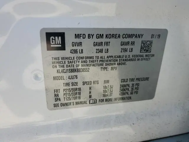 2019 BUICK ENCORE SPORT TOURING  