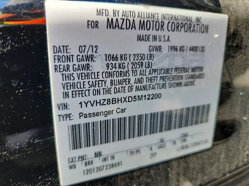 2013 MAZDA 6 SPORT  