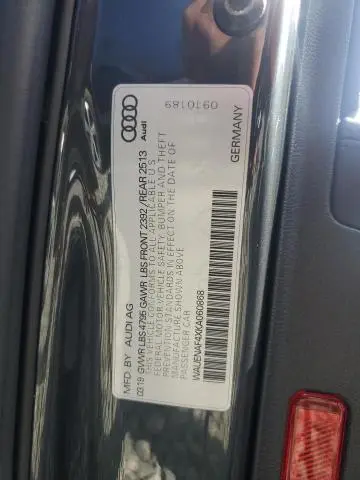 2019 AUDI A4 PREMIUM PLUS  