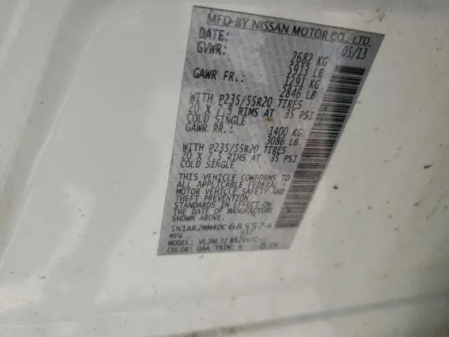 2013 NISSAN PATHFINDER S  