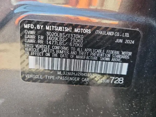 2024 MITSUBISHI MIRAGE ES