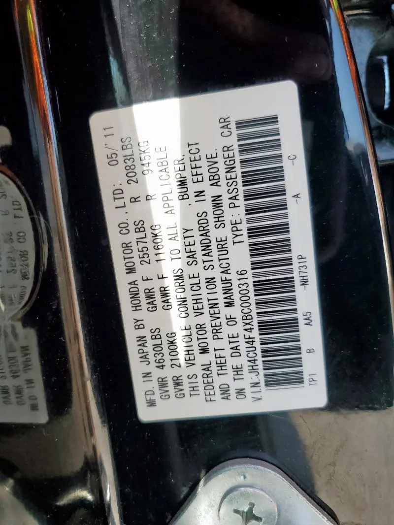 2011 ACURA TSX 