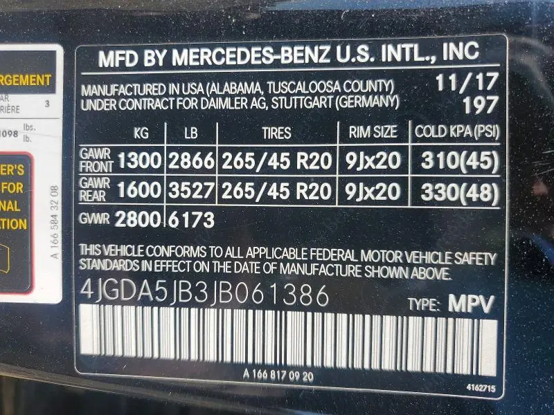 2018 MERCEDES-BENZ GLE 350  