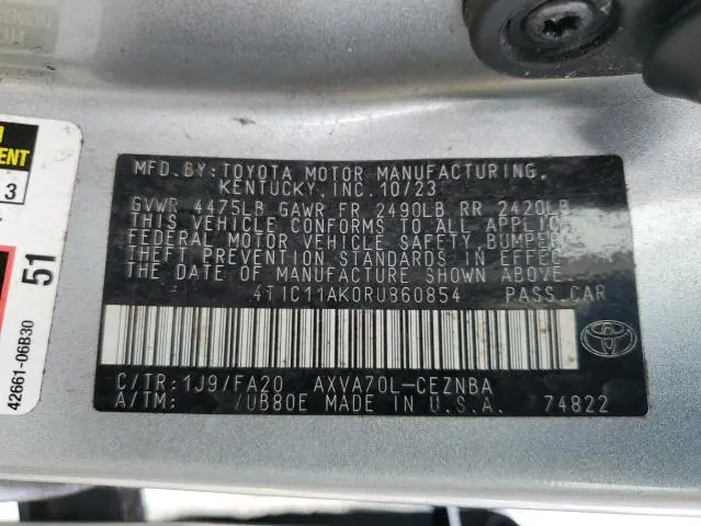 2024 TOYOTA CAMRY LE  