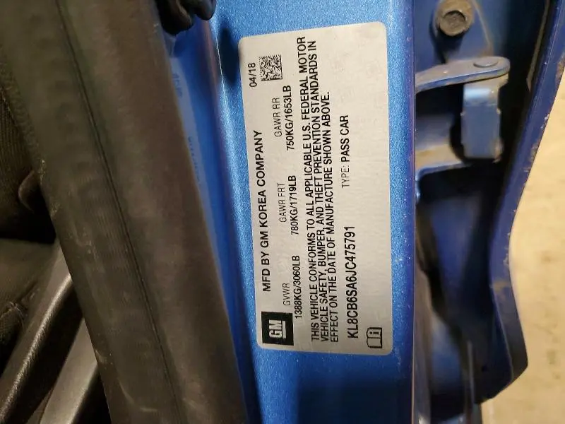 2018 CHEVROLET SPARK LS  