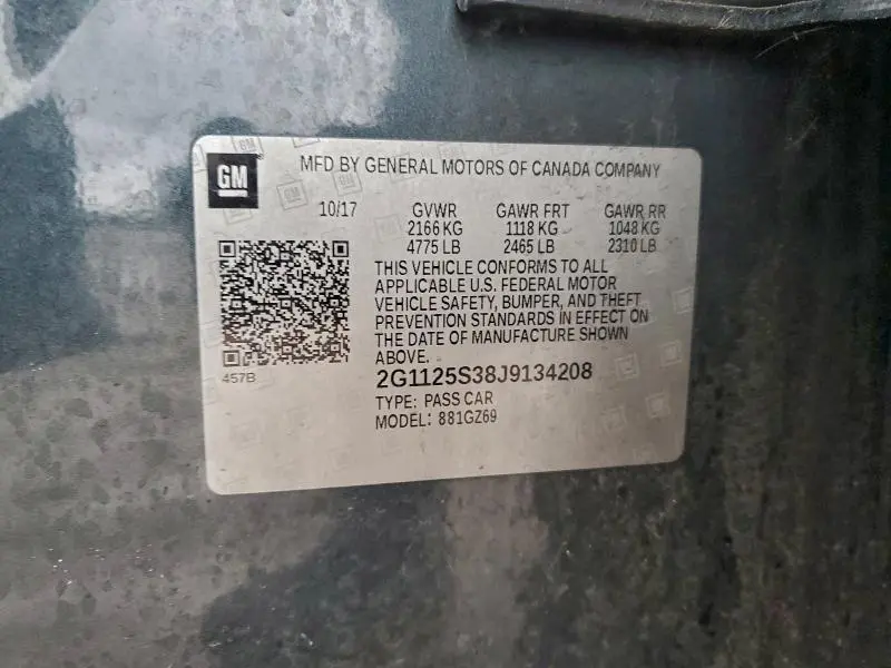 2018 CHEVROLET IMPALA PREMIER  