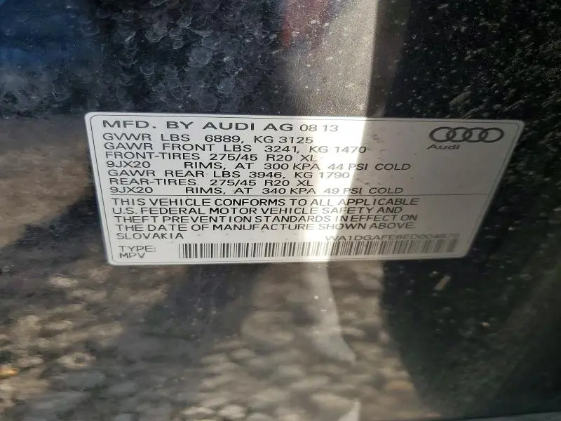 2014 AUDI Q7 PRESTIGE  