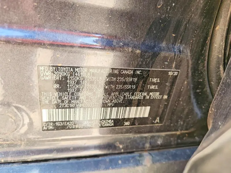 2021 TOYOTA RAV4 XLE PREMIUM  