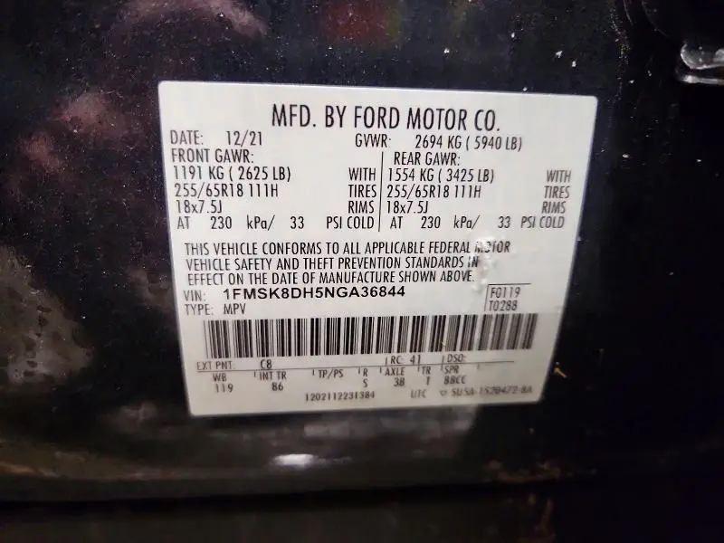 2022 FORD EXPLORER XLT  