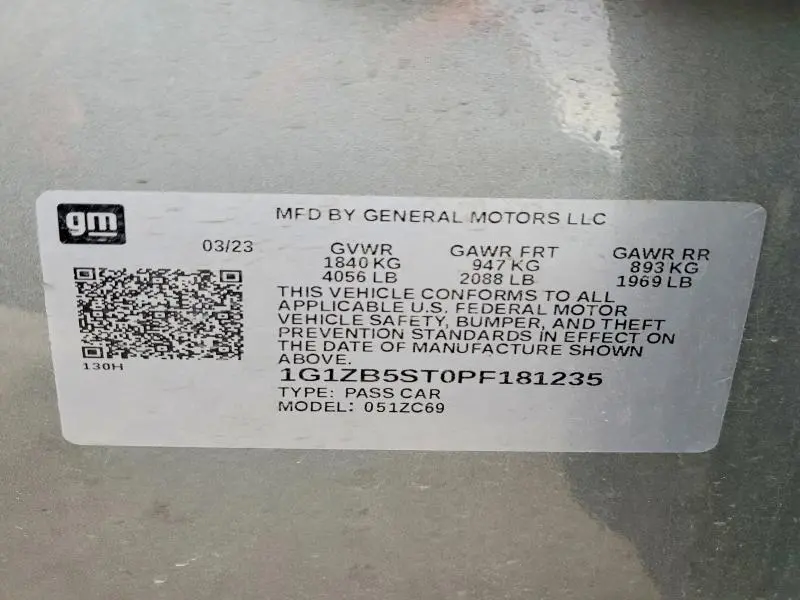 2023 CHEVROLET MALIBU LS  