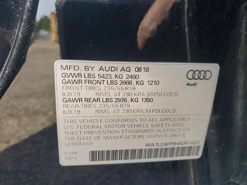 2017 AUDI Q5 PREMIUM PLUS  