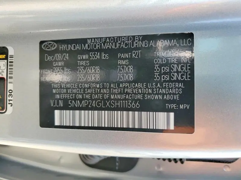 2025 HYUNDAI SANTA FE SEL  