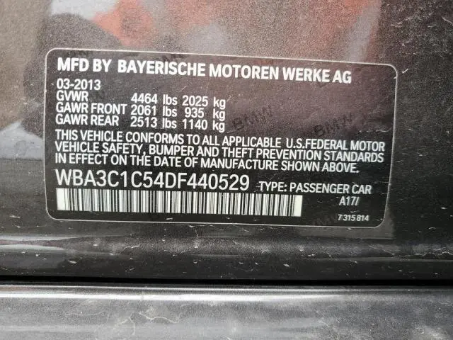 2013 BMW 328 I SULEV