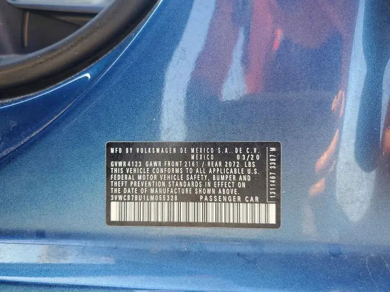 2020 VOLKSWAGEN JETTA S  