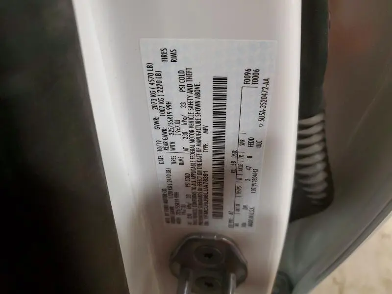 2020 FORD ESCAPE TITANIUM  