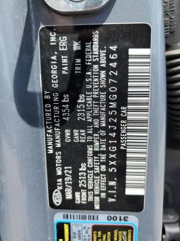 2021 KIA K5 LXS  