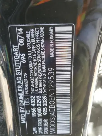 2014 MERCEDES-BENZ CLA 250  