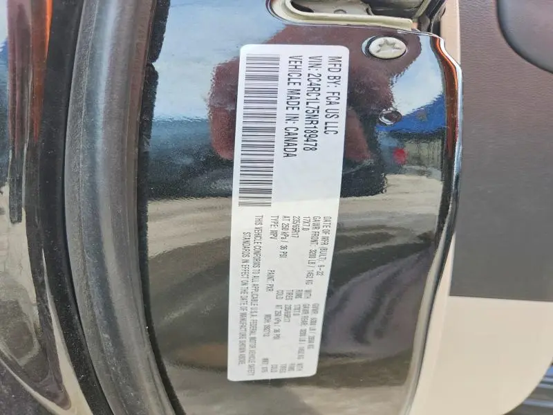 2022 CHRYSLER PACIFICA HYBRID TOURING L  