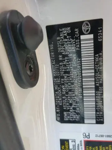 2012 TOYOTA CAMRY BASE  