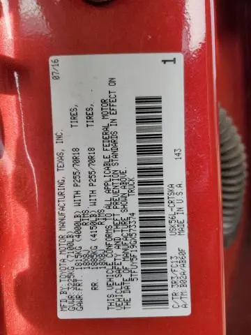 2016 TOYOTA TUNDRA DOUBLE CAB SR  