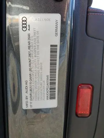 2018 AUDI S5 PRESTIGE  