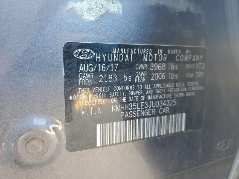 2018 HYUNDAI ELANTRA GT   