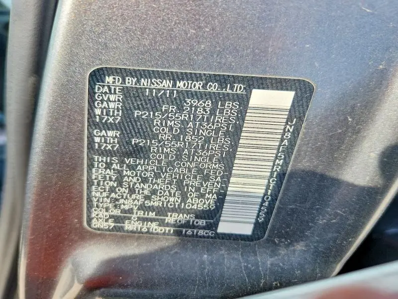 2012 NISSAN JUKE S  