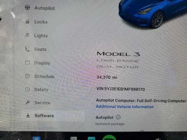 2021 TESLA MODEL 3