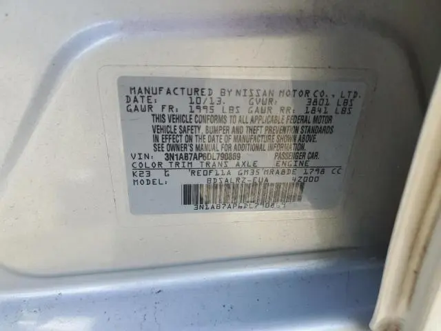 2013 NISSAN SENTRA S  