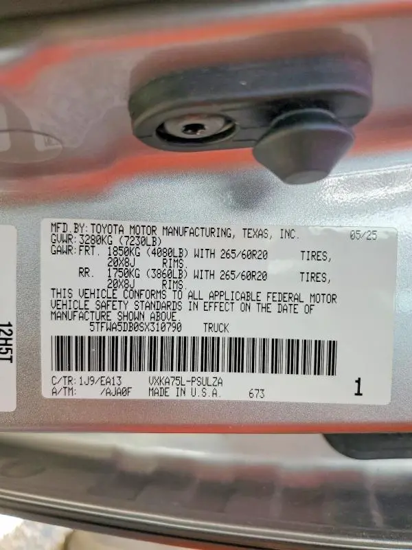 2025 TOYOTA TUNDRA LIMITED  
