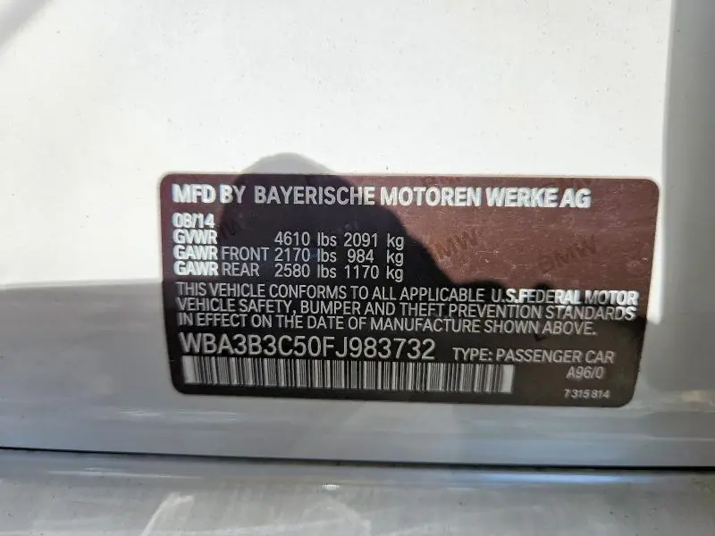 2015 BMW 328 XI  