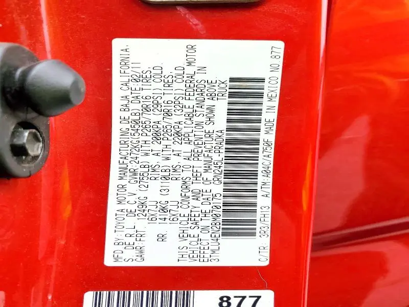 2011 TOYOTA TACOMA V6  