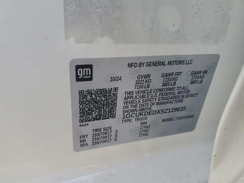 2025 CHEVROLET SILVERADO K1500 LT  