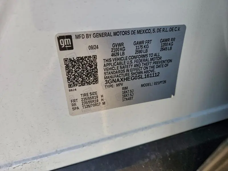 2025 CHEVROLET EQUINOX LT  