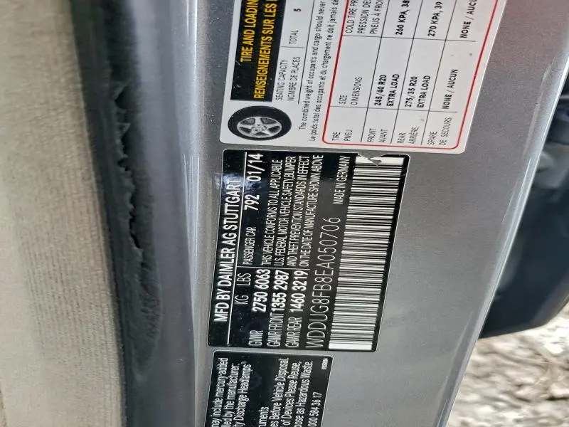 2014 MERCEDES-BENZ S 550 4MATIC  