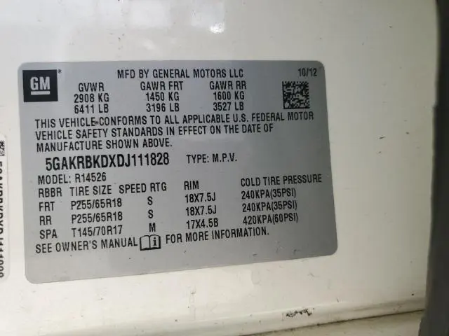 2013 BUICK ENCLAVE   