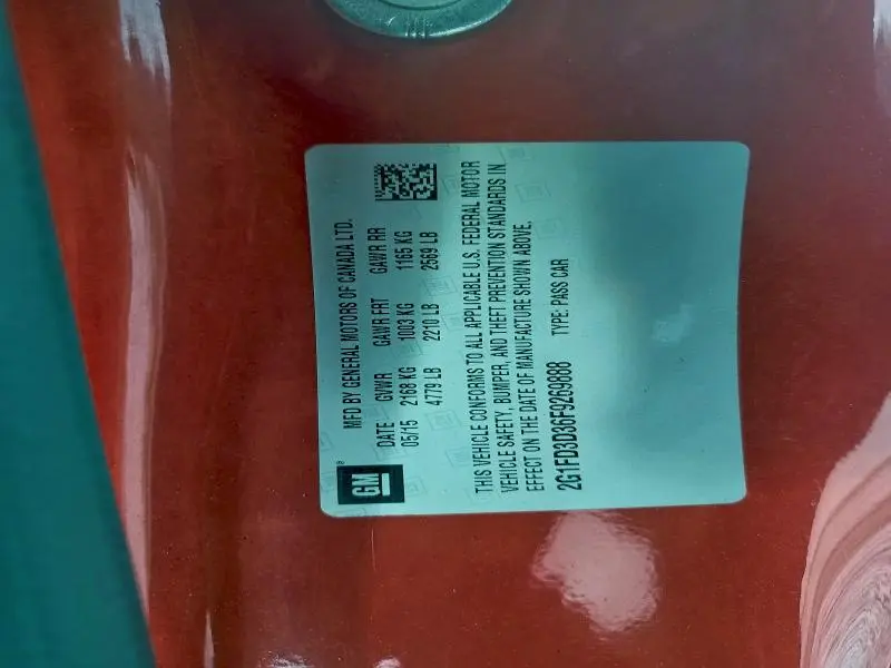 2015 CHEVROLET CAMARO LT  