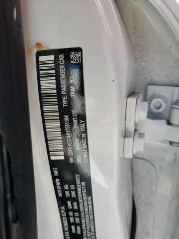 2017 ALFA ROMEO GIULIA TI  