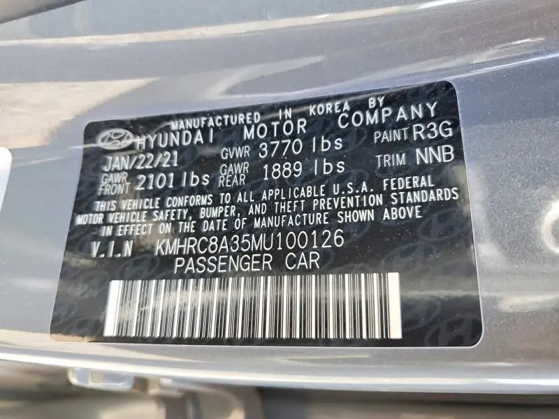 2021 HYUNDAI VENUE SEL  