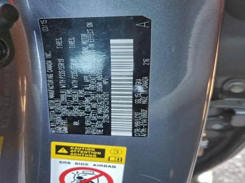 2015 LEXUS RX 350 BASE  